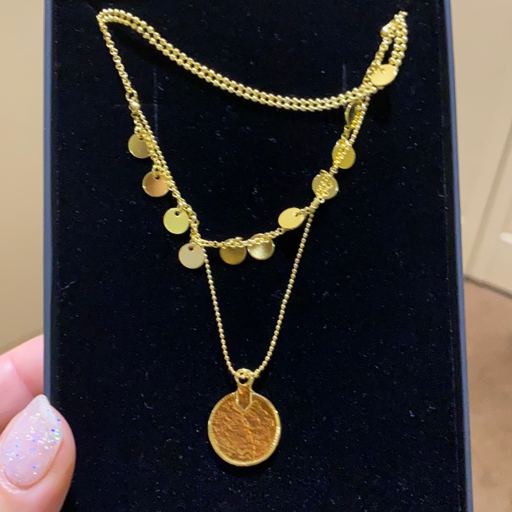 Brand new layered Shashi necklace.